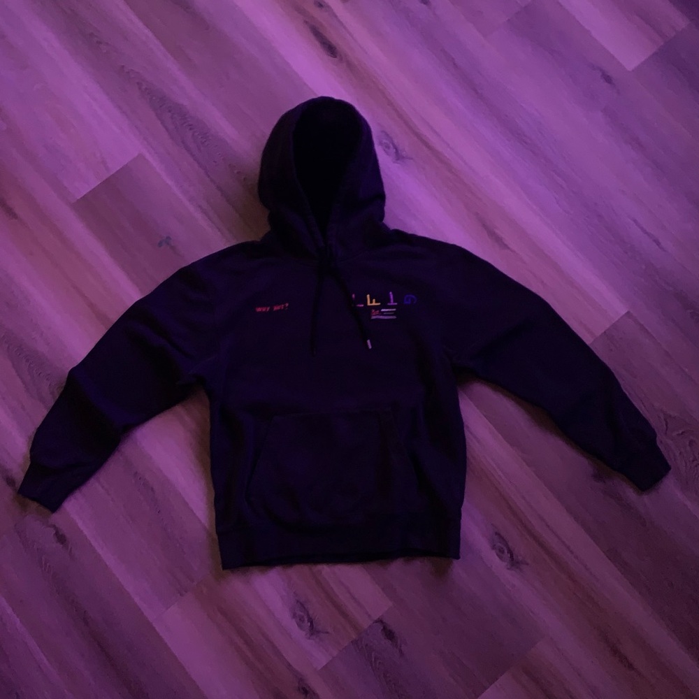 Jordan Black Hoodie with Multicolor Accents